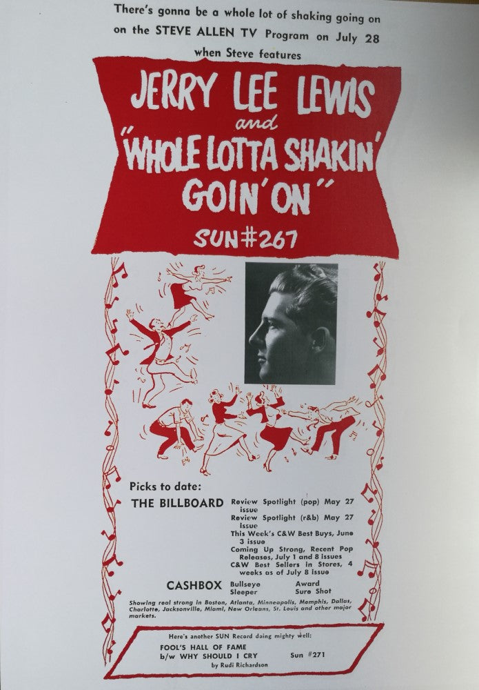 Poster DIN A3 - Jerry Lee Lewis - Whole Lotta Shakin' Goin'