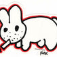 Frank Kozik Aufkleber - Smokin' Bunny