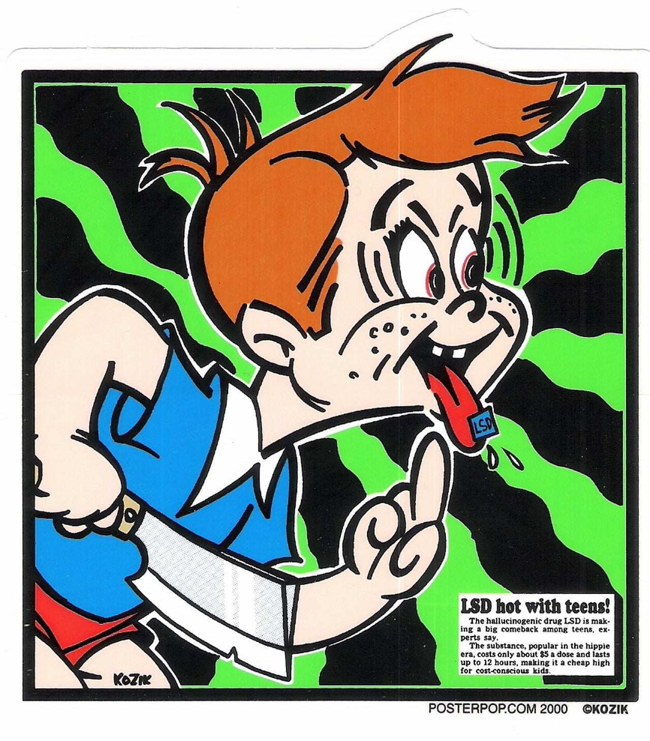 Frank Kozik Aufkleber - Acid Kid