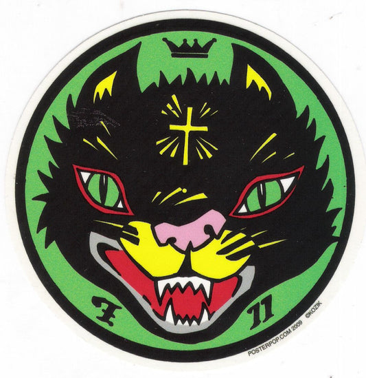 Frank Kozik Aufkleber - Cult Cat