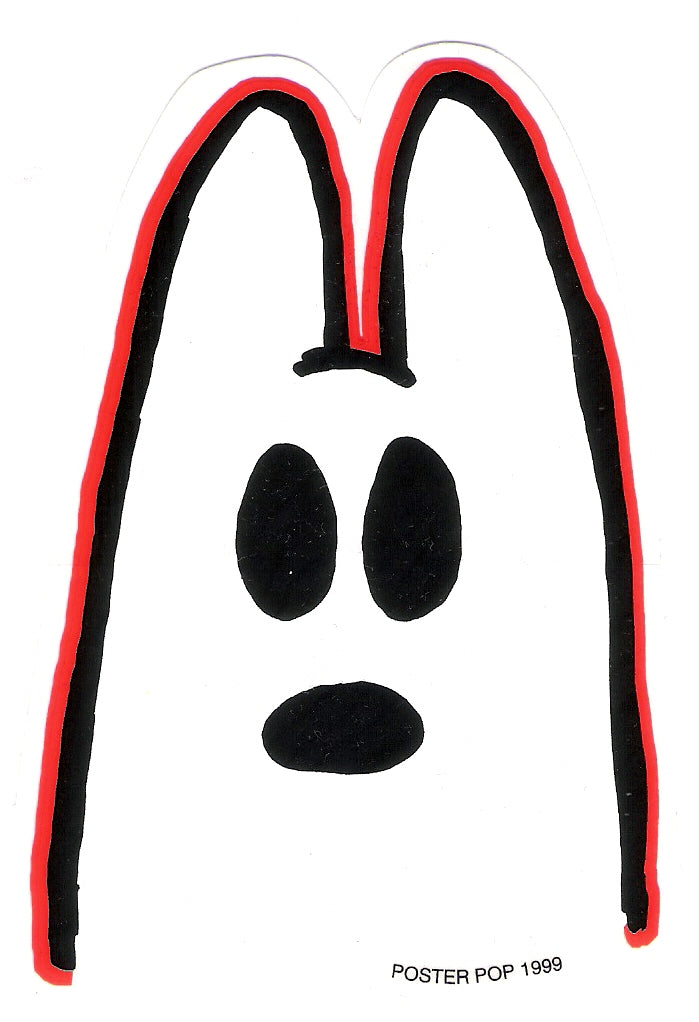 Frank Kozik Aufkleber - Ghost Bunny