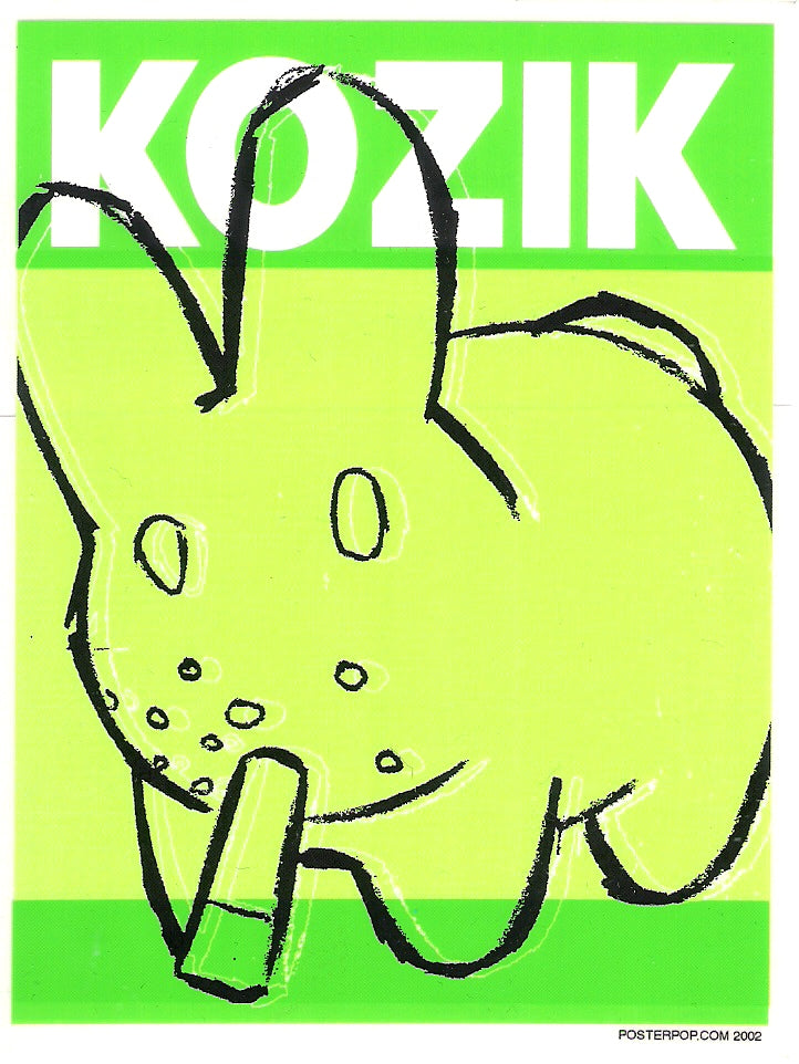 Frank Kozik Aufkleber - Designer Bunny