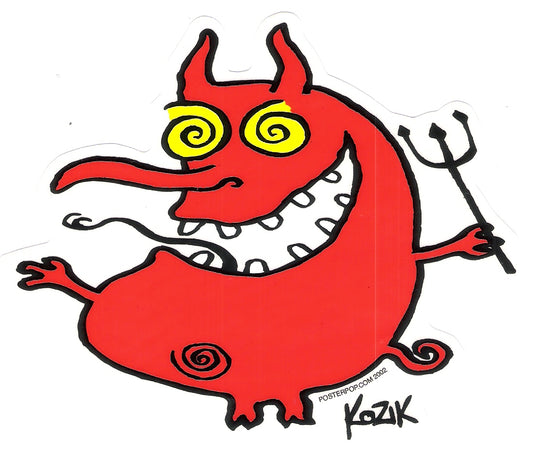 Frank Kozik Aufkleber - Wiggle Devil