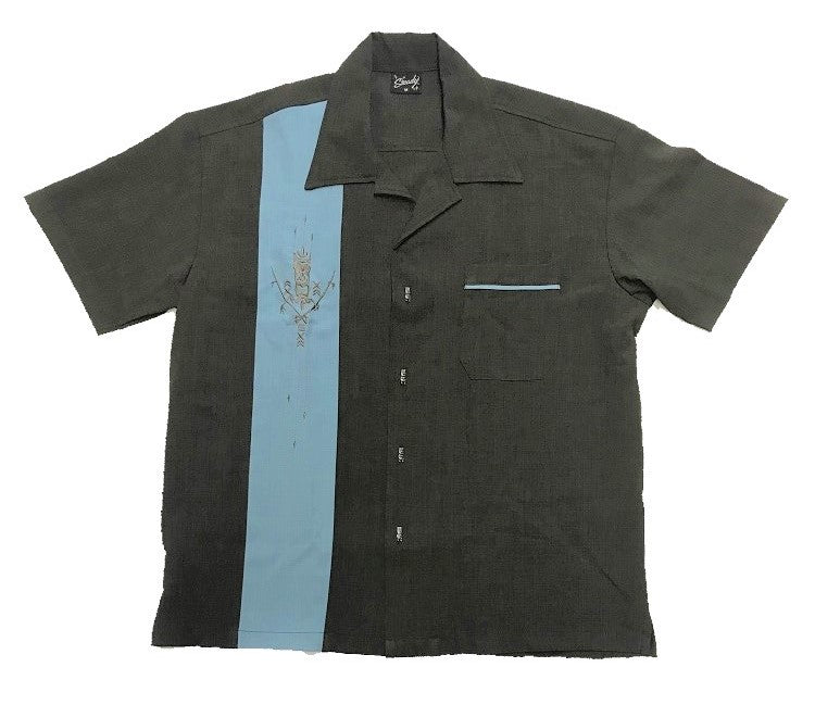 Steady-Shirt - Tiki'n'Bamboo Button Up, Braun