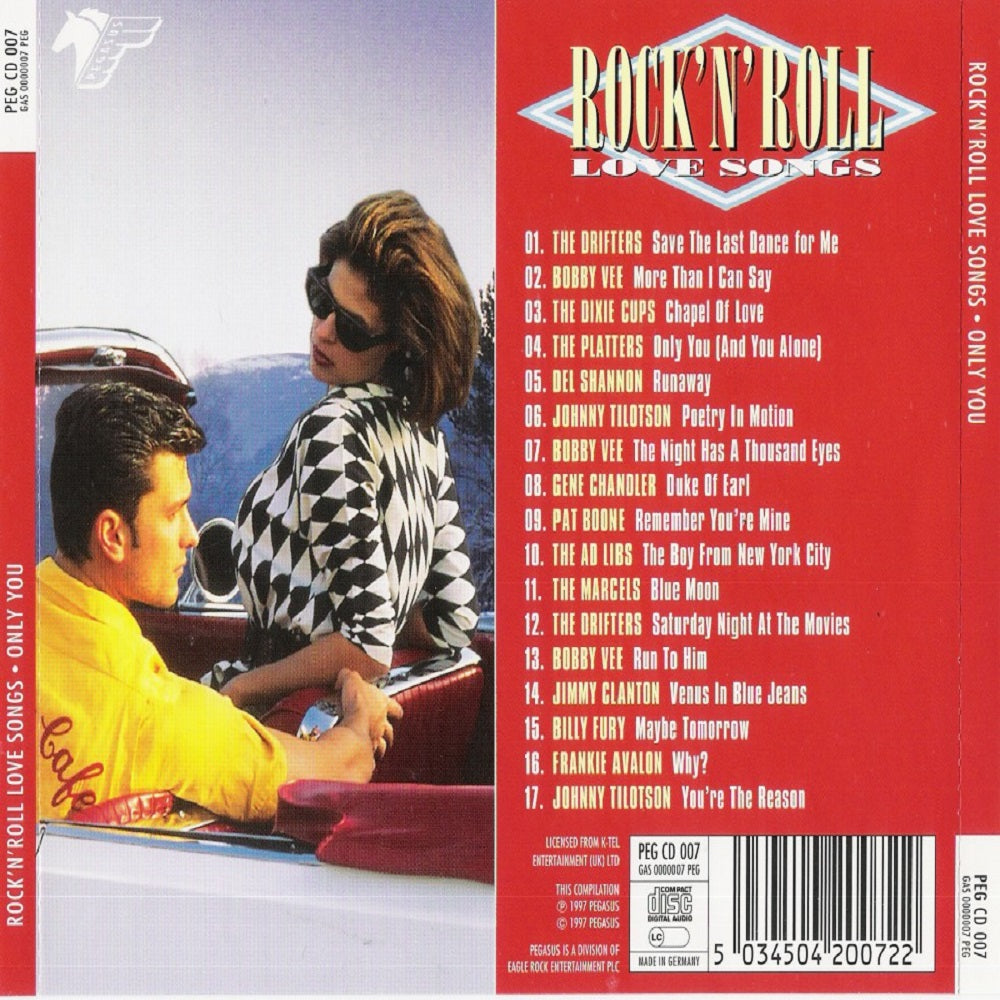 CD - VA - Rock'n'roll Love Songs - Only You