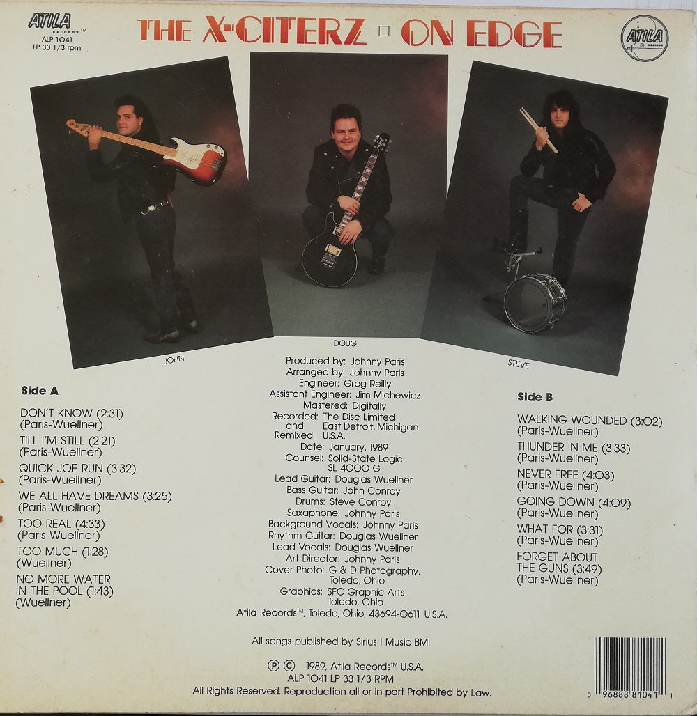LP - X-Citerz - On Edge (USED)