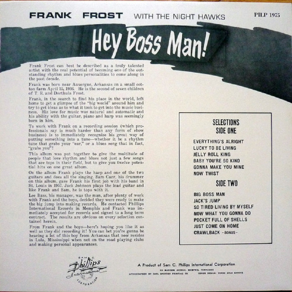 LP - Frank Frost & the Night Hawks - Hey Boss Man!