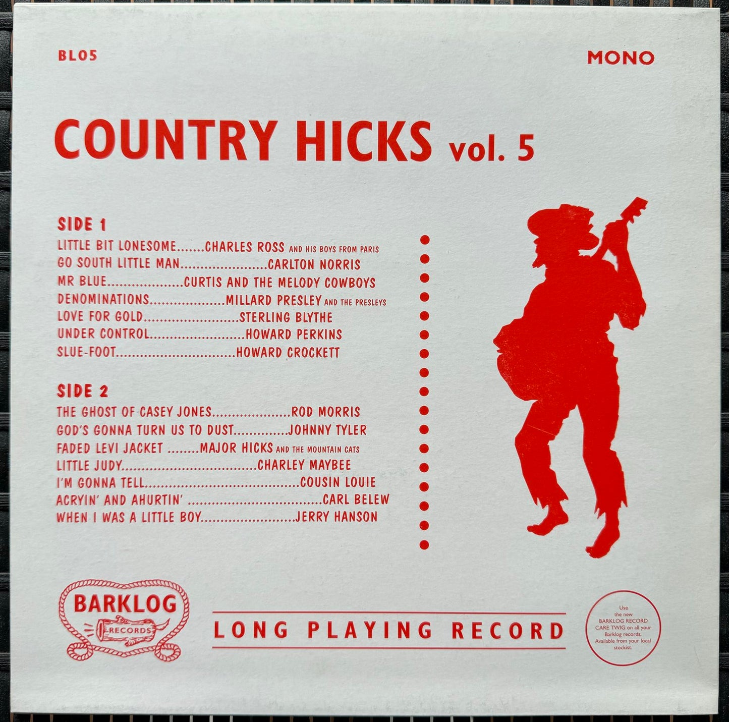 LP - VA – Country Hicks Vol. 1-7 (vollständige Serie)