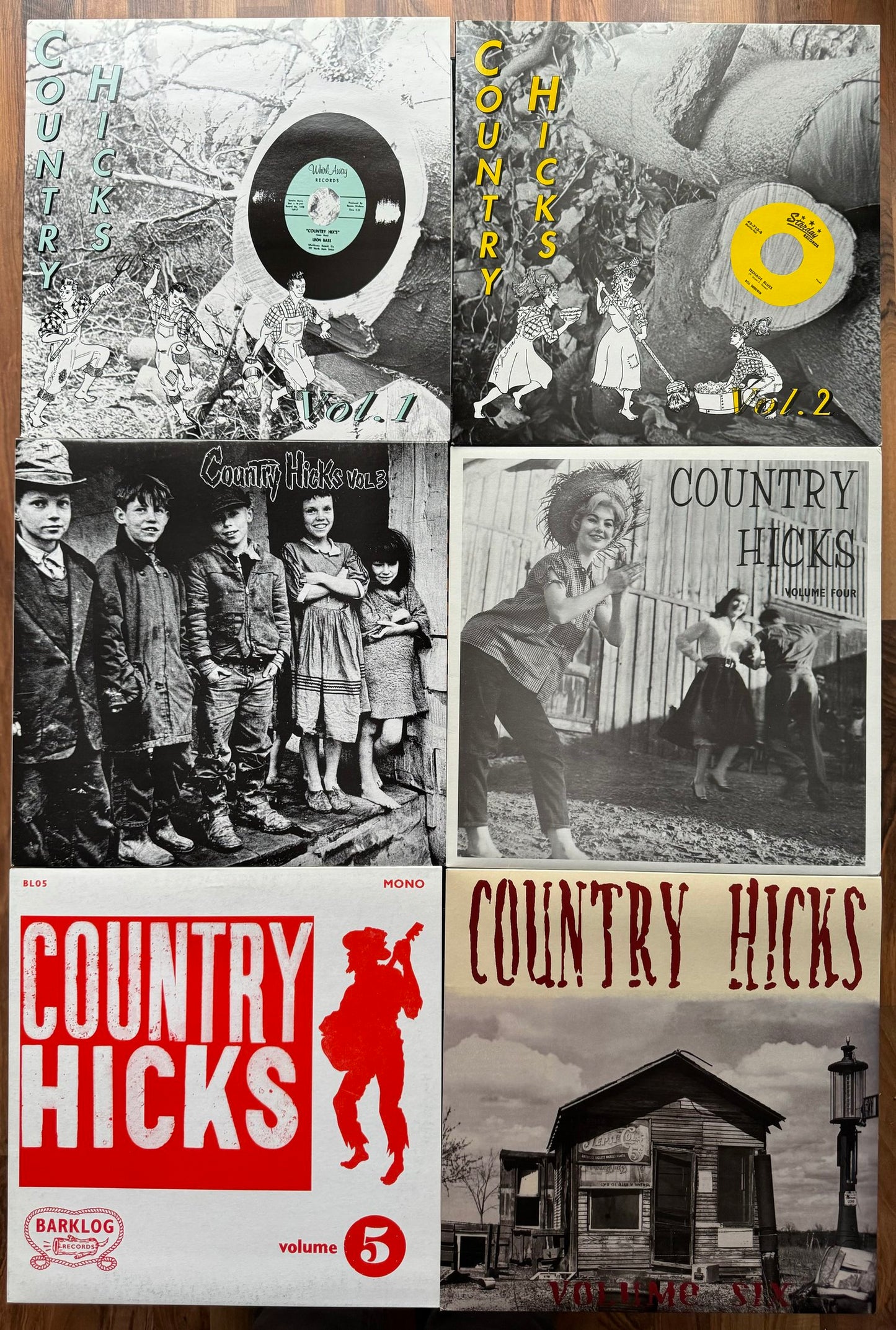 LP - VA – Country Hicks Vol. 1-7 (vollständige Serie)