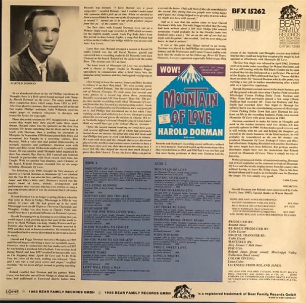 LP - Harold Dorman - Mountain Of Love