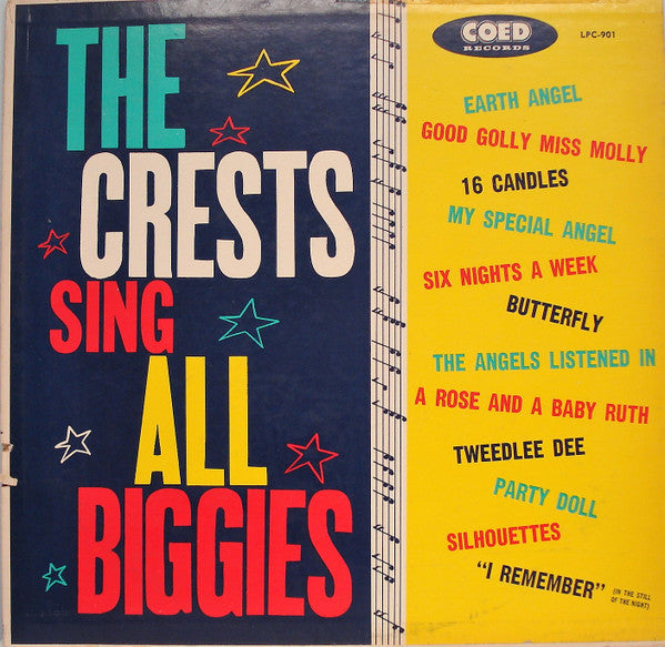 LP - Crests - Sing All Biggies