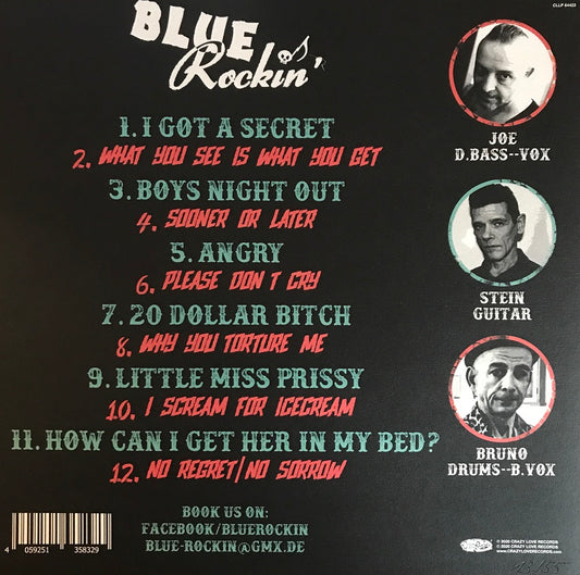 LP - Blue Rockin' - No Secrets... Just Rock'n'Roll, blue Vinyl