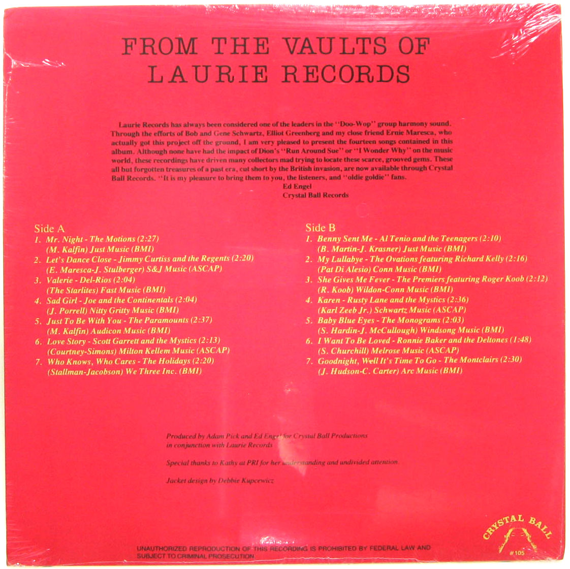 LP - VA - From the Vaults Of Laurie Records