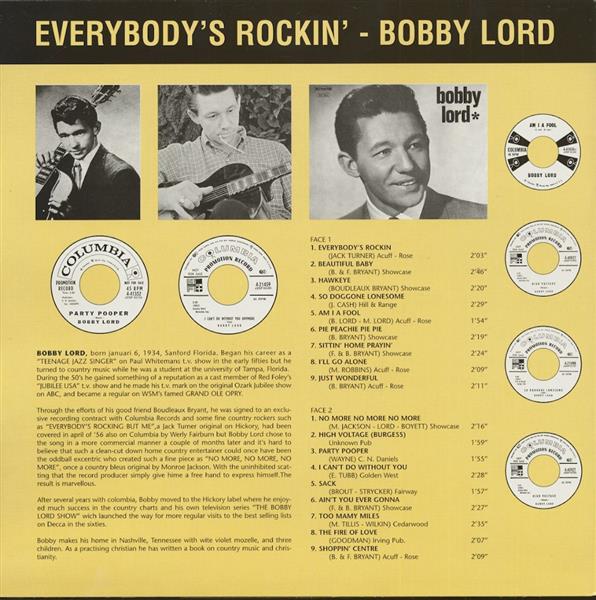 LP - Bobby Lord - Everybody's Rockin