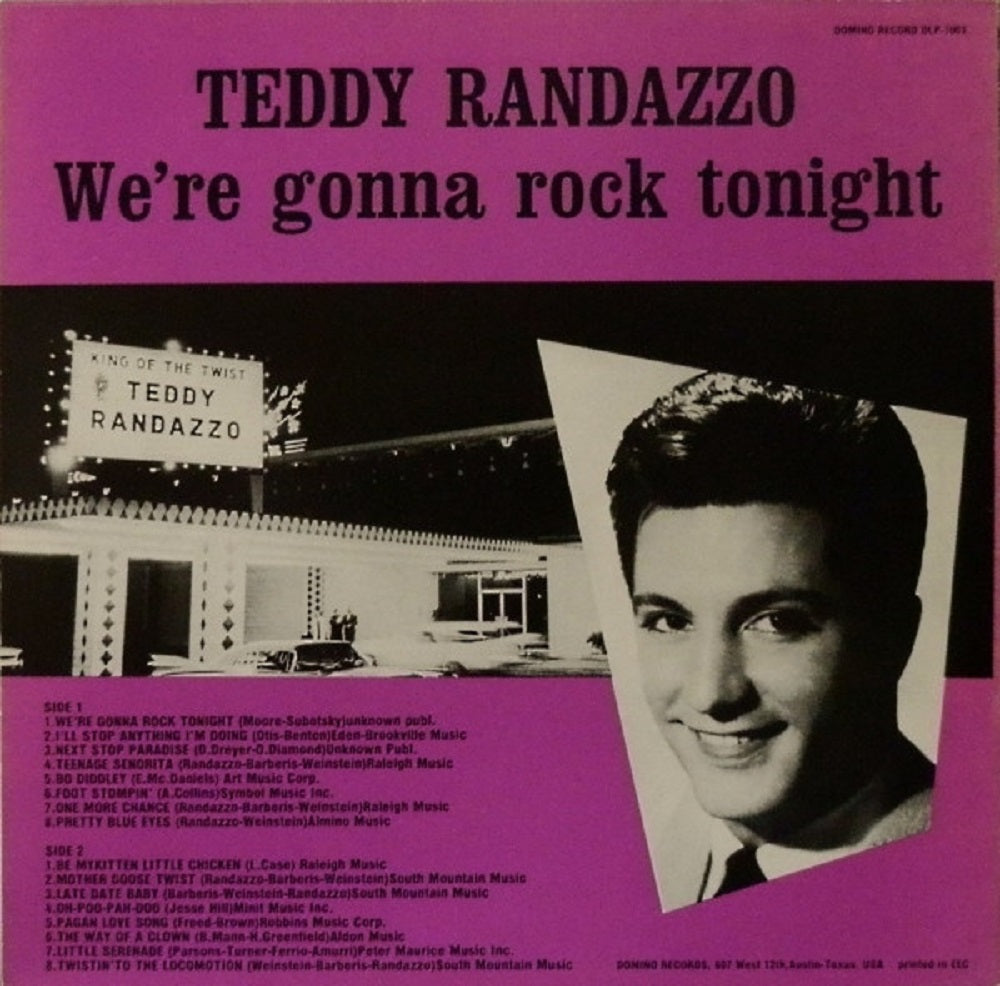 LP - Teddy Randazzo - We're Gonna Rock Tonight