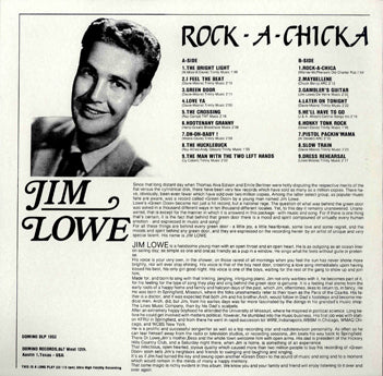 LP - Jim Lowe - Rock-A-Chicka