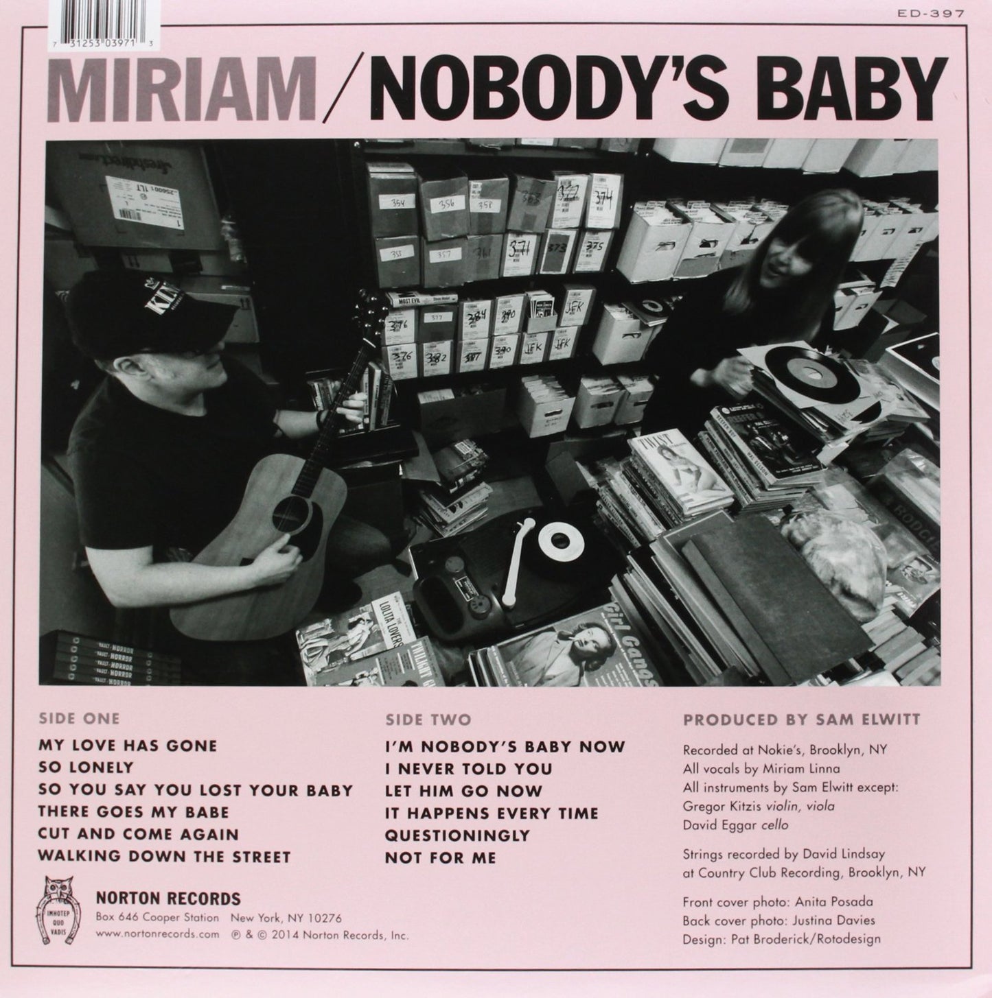 LP - Miriam - Nobody's Baby