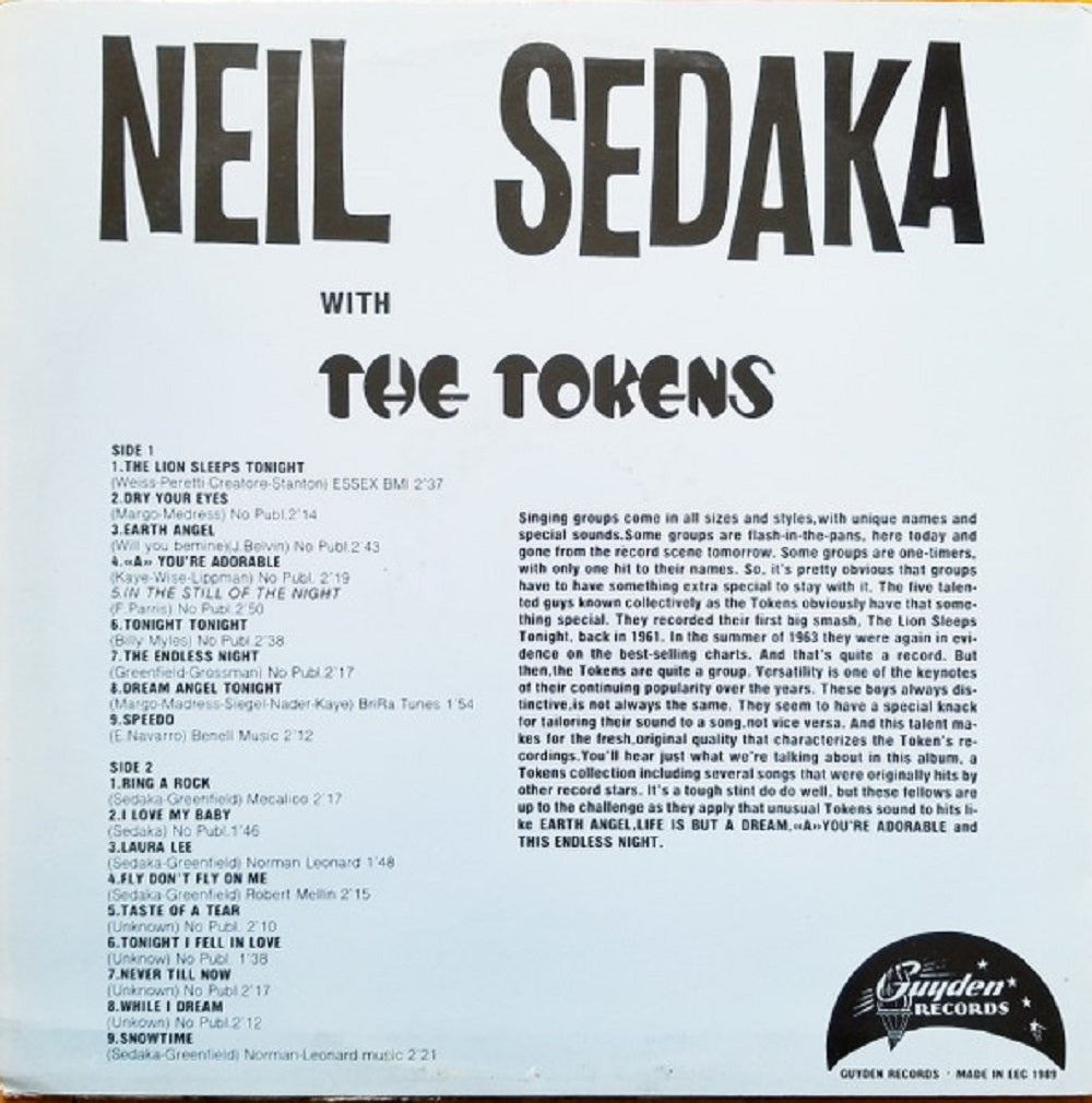 LP - Neil Sedaka - With The Tokens