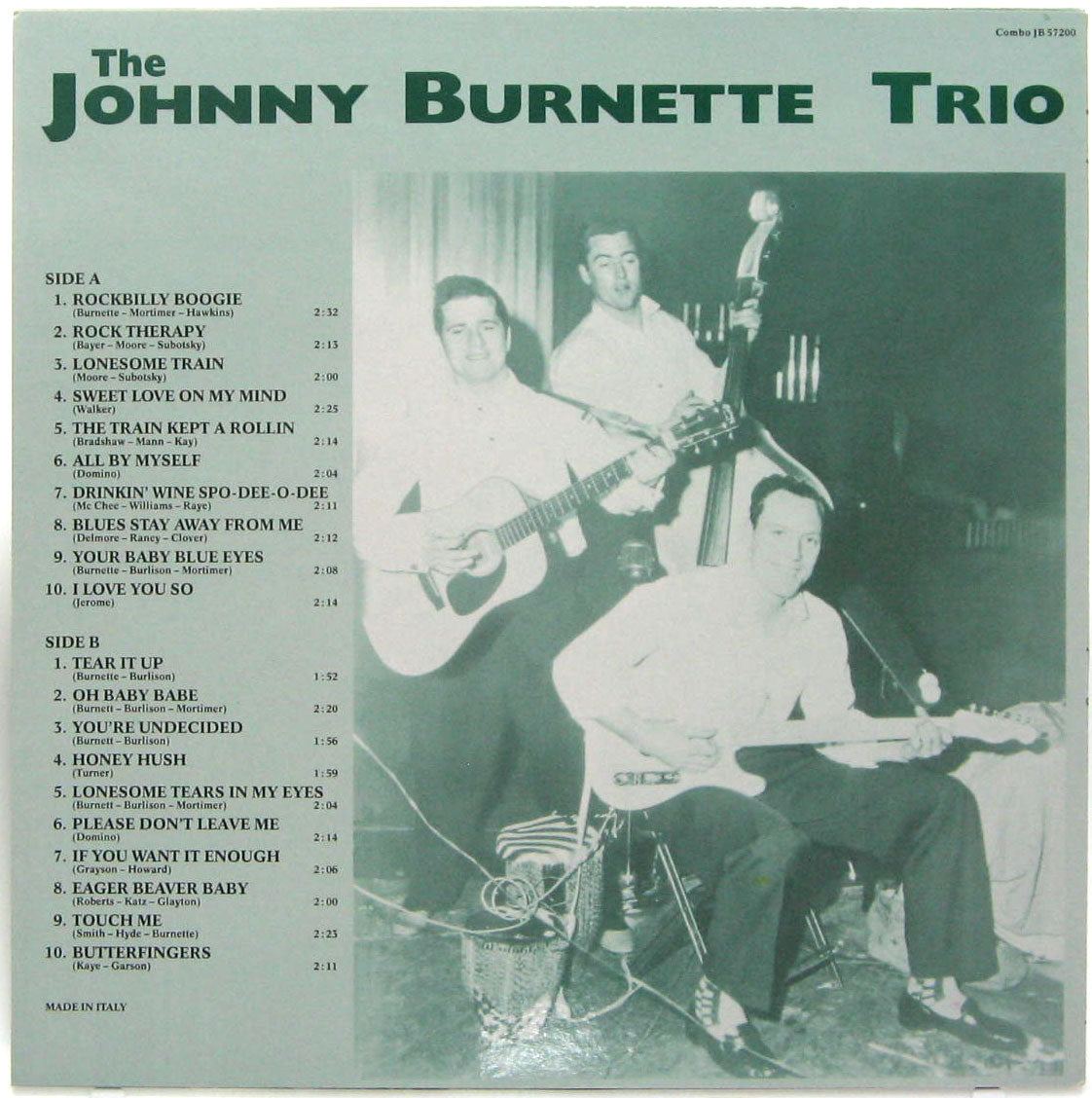 LP - Johnny Burnette Trio - Rock A Billy Boogie