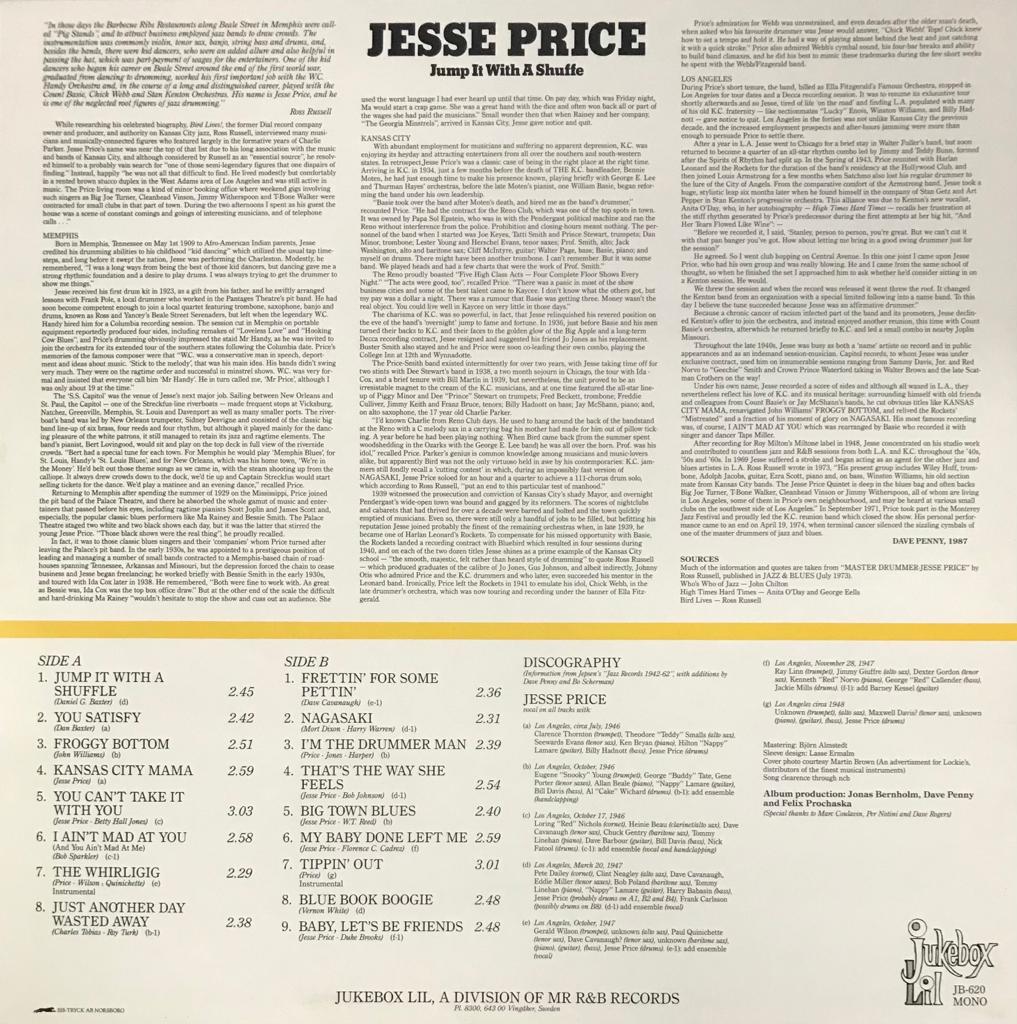 LP - Jesse Price - Jump It With A Shuffle (1946-48)