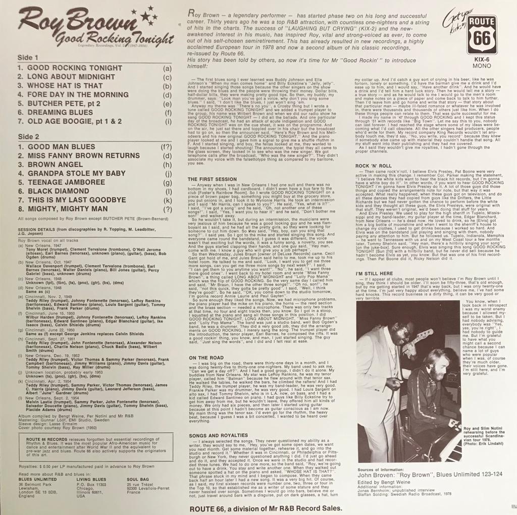 LP - Roy Brown - Good Rocking Tonight