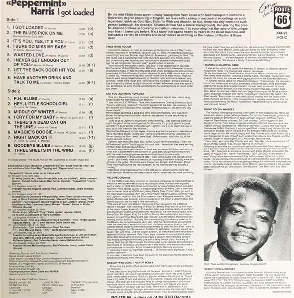 LP - Peppermint Harris (50-53) - I Got Loaded