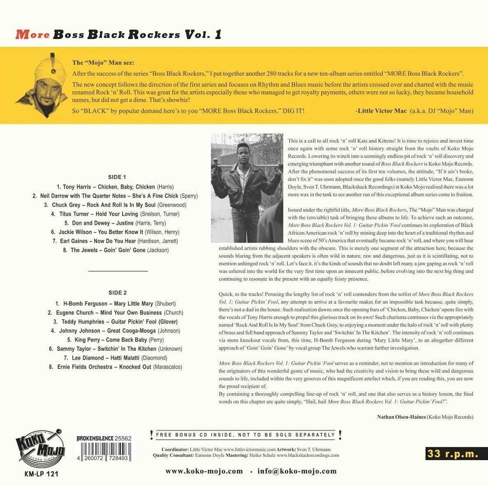 LP - VA - More Boss Black Rockers Vol. 1 incl. free CD