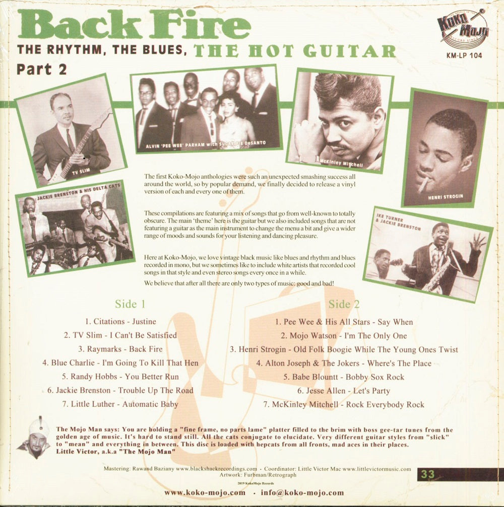 LP - VA - Back Fire - The Rhythm, The Blues, The Hot Guitar Vol. 2