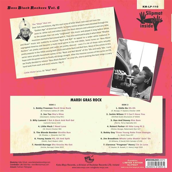 LP - VA - Boss Black Rockers - Mardi Gras Rock Vol. 6