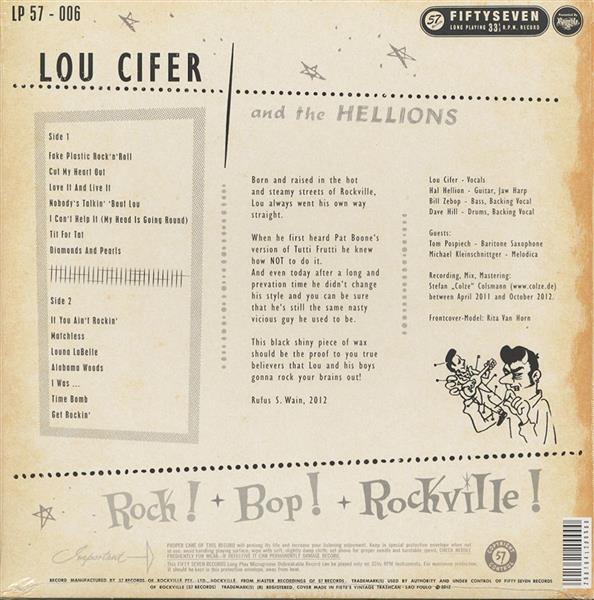 LP - Lou Cifer & The Hellions - Rock, Bop, Rockville!