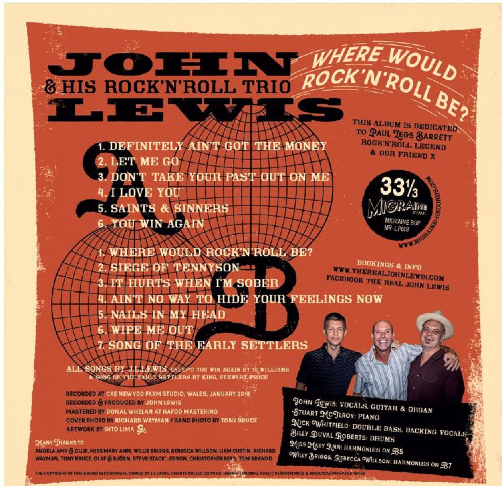 LP - John Lewis & His Rock'n'Roll Trio - Where Would Rock'n'Roll Be?