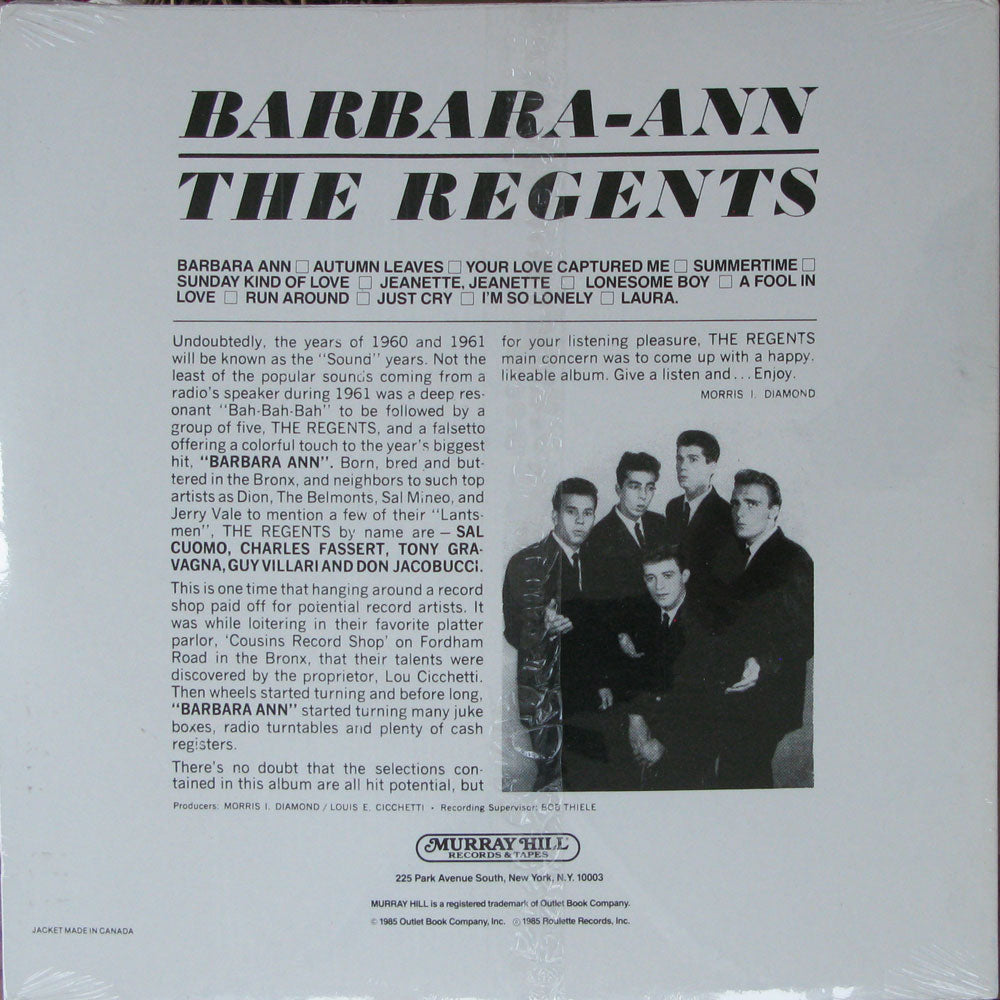 LP - Regents - Barbara-Ann