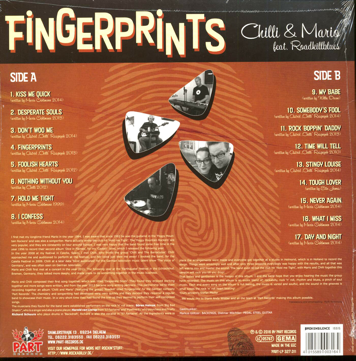 LP - Chilli & Mario - Fingerprints