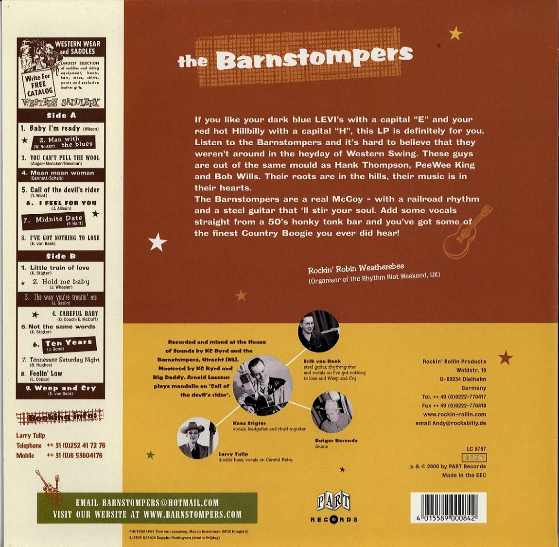 LP - Barnstompers - Swinging Western Style With