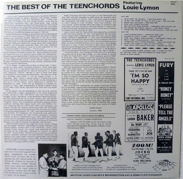 LP - Teenchords - Best Of Feat. Louie Lymon