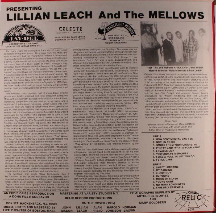 LP - Mellows - Featuring Lillian Leach