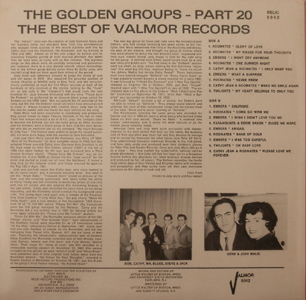 LP - VA - The Golden Groups Vol. 20 - Best Of VALMOR