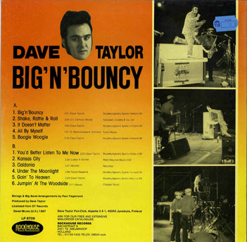 LP - Dave Taylor - Country Ways And Rockin’ Days