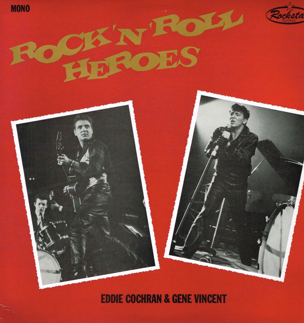 LP - Eddie Cochran & Gene Vincent  - Rocknroll Heroes