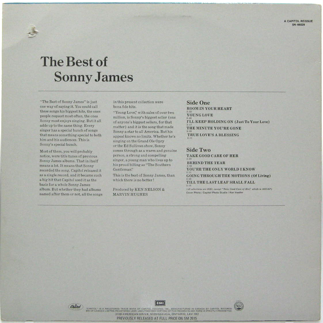 LP - Sonny James - The Best Of Sonny James