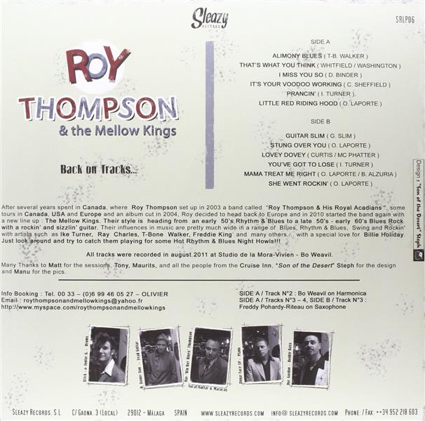LP - Roy Thompson & His Mellow Kings - Back On Tracks