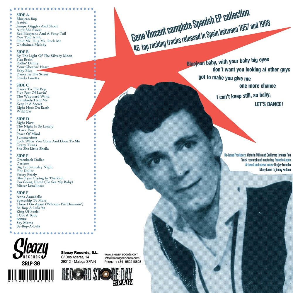 LP-3 - Gene Vincent - In Spain - Spanish Capitol EP Collection