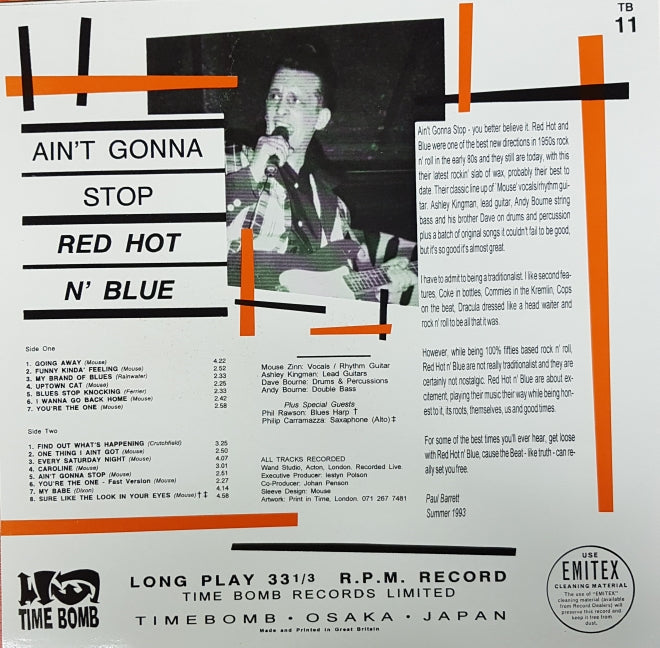 LP - Red Hot & Blue - Ain't Gonna Stop