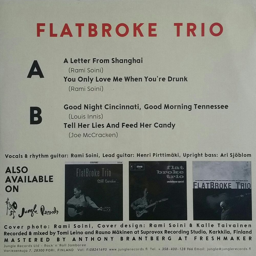 LP-Maxi - Flatbroke Trio - A Letter From Shanghai