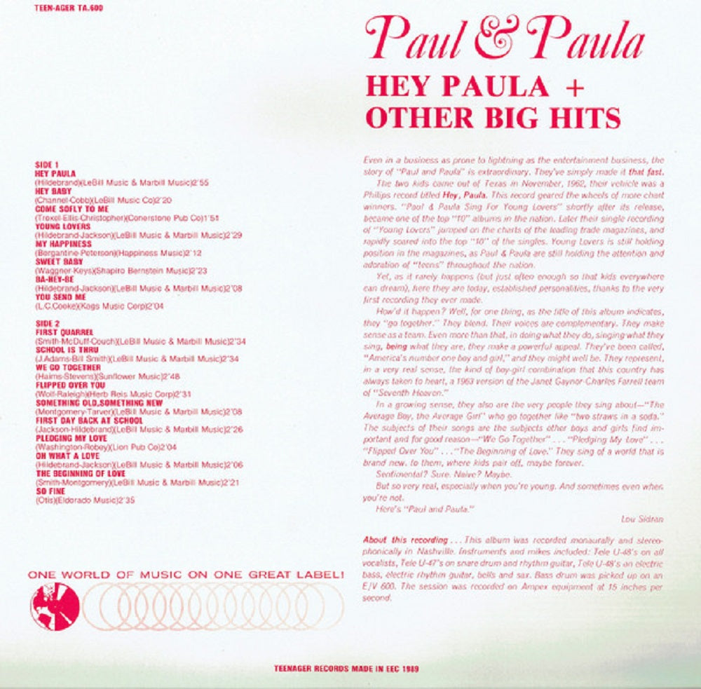 LP - Paul & Paula - Hey Paula