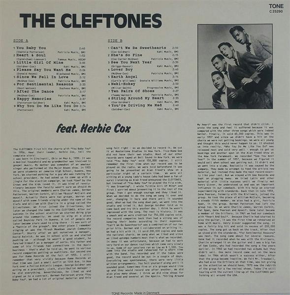 LP - Cleftones - Feat. Herbie Cox