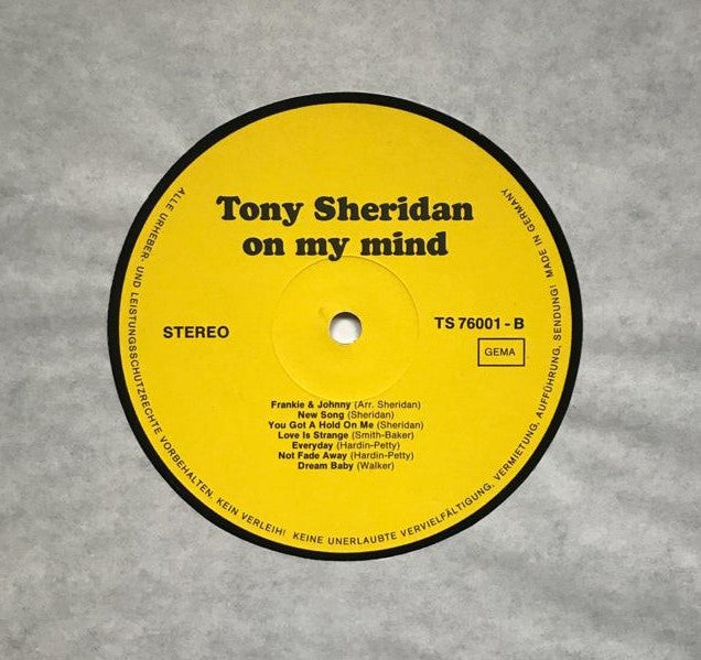 LP - Tony Sheridan - On My Mind