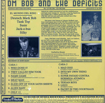 LP - Dm Bob & The Deficits - Cajun Creole Hot Nuts