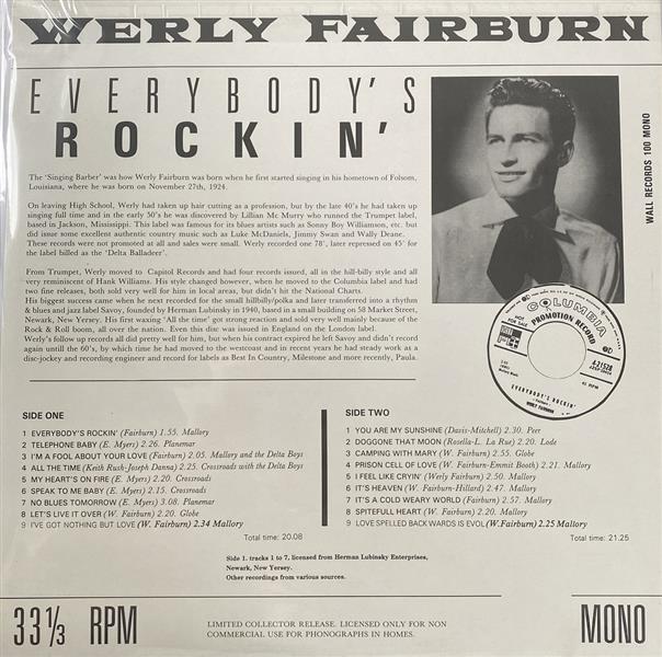 LP - Werly Fairburn - Everybody's Rockin