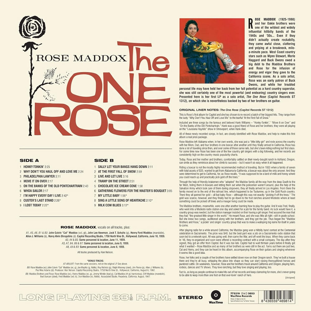 LP - Rose Maddox - The One Rose Ltd. Edition